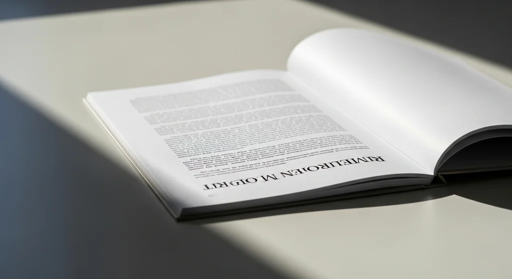 Premium printed report document